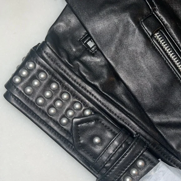 🔥BLANKNYC Black Smoke Leather Jacket in Black - Picture 6 of 6